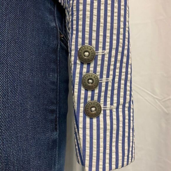 Brooks Bros striped seersucker blazer C25 - Picture 8 of 10
